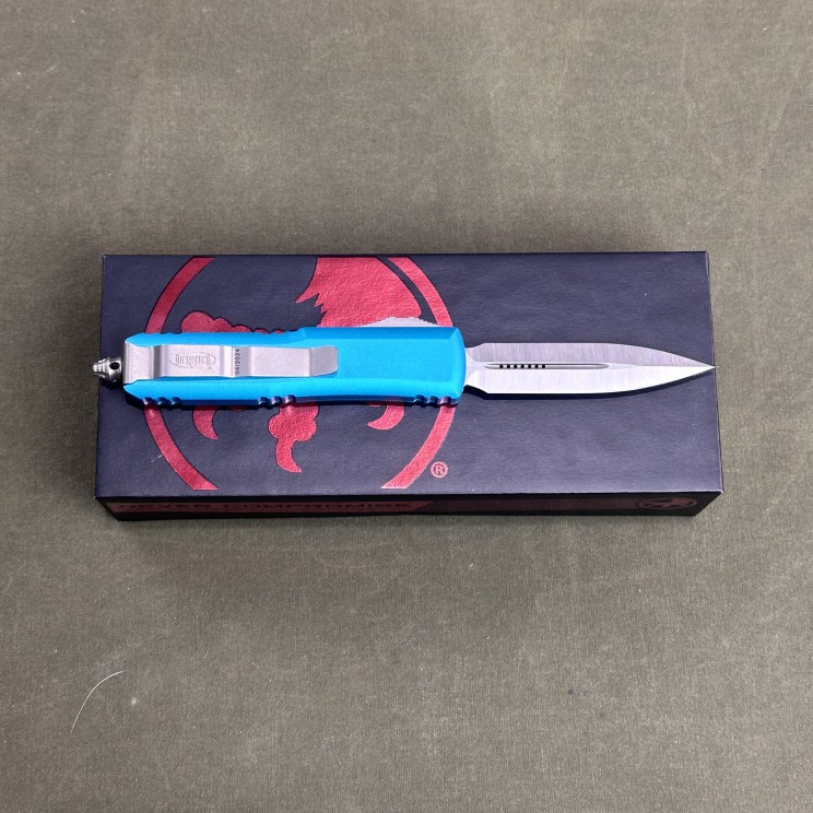 Microtech UTX-85 D/E Turquoise Satin Standard Microtech UTX-85 D/E Turquoise Satin Standard